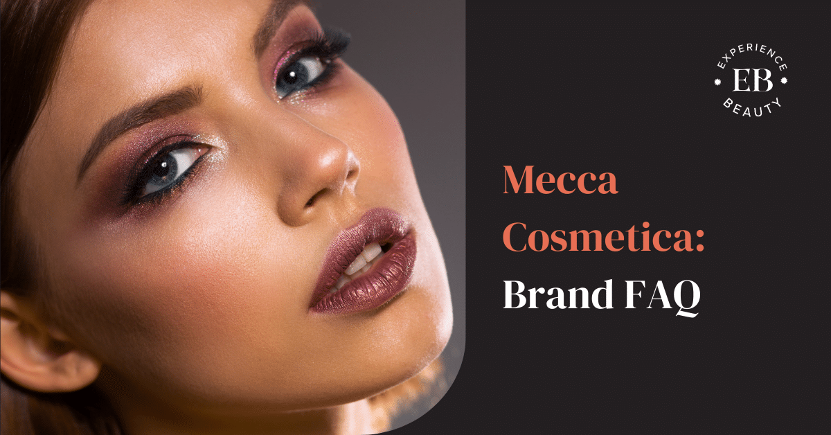 Mecca Cosmetica Banner Image - Close-up portrait of beautiful woman with bright make-up