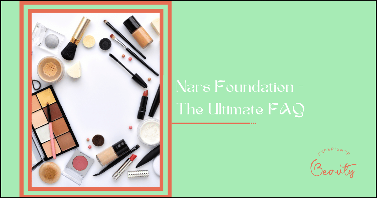 Nars Foundation Banner Image - Makeup brush and decorative cosmetics on a white background with