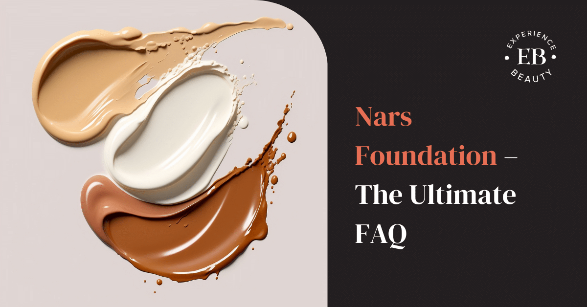 Nars Foundation Banner Image - foundation swatches on off white background