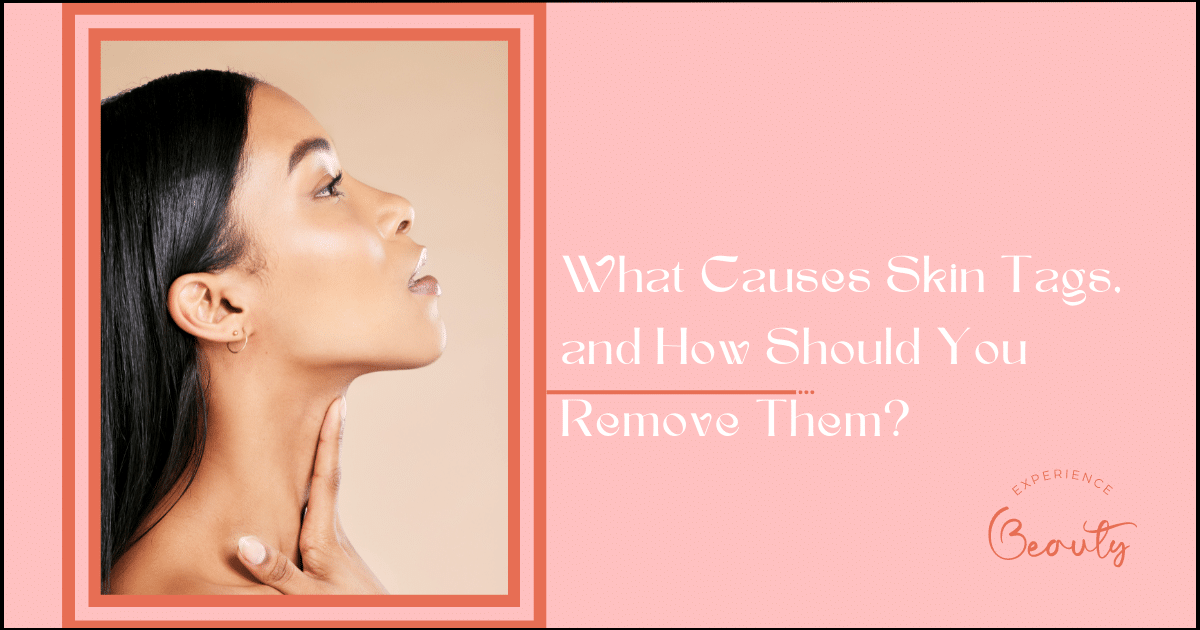 What Causes Skin Tags, and How Should You Remove Them Banner Image - Face, profile and skin with woman and hair, beauty with skincare and natural cosmetics isolated on.